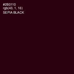 #2B0110 - Sepia Black Color Image